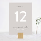 "Styled" - Table Numbers in Fog by Pixel and Hank - Front