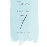 "So Delightful" - Table Numbers in Sky by Erika Firm - Detail