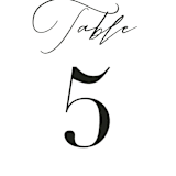 "first dance" - Table Numbers in Champagne by Kasia Labocki - Detail