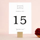 "Elemental" - Table Numbers in Cloud by Snow and Ivy - Front