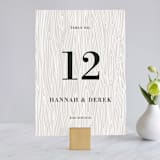 "Rustic Grain" - Table Numbers in Ashwood by Oma N. Ramkhelawan - Front