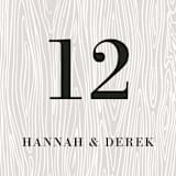 "Rustic Grain" - Table Numbers in Ashwood by Oma N. Ramkhelawan - Detail