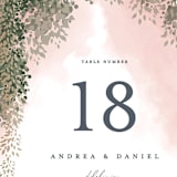 "veil sweet" - Table Numbers in Blush by Cass Imagines - Detail
