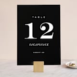 "Enamored" - Table Numbers in Obsidian by Kimberly FitzSimons - Front
