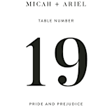 "Harmonie" - Table Numbers in Cloud by Carly Reed Walker - Detail