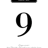 "Helena" - Table Numbers in Quartz by 2birdstone - Detail