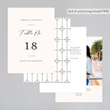 "Eternal" - Table Numbers in Ecru by Carly Reed Walker - Back of Card Options
