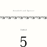 "Heirloom" - Table Numbers in Ink by Kimberly Morgan - Detail