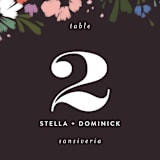 "spring dream" - Table Numbers in Onyx by Angela Marzuki - Detail