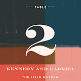 "painted colorblock" - Table Numbers in Poppy by Angela Marzuki - Detail