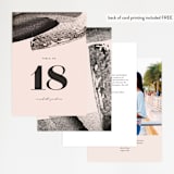 "Vignette" - Table Numbers in Cosmopolitan by silverscreen studio - Back of Card Options