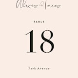 "Just the Two of Us" - Table Numbers in Blush by Jennifer Wick - Detail