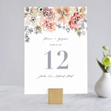 "Wildflower Garden" - Table Numbers in Meadow by Wildfield Paper Co - Front