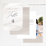 "Overjoyed" - Table Numbers in Taupe by Ana Sharpe - Back of Card Options
