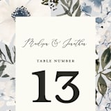 "Nantucket Romance" - Table Numbers in Marine by Chris Griffith - Detail