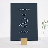 "Waltz" - Table Numbers in Nightfall by Jula Paper Co. - Front