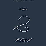 "Waltz" - Table Numbers in Nightfall by Jula Paper Co. - Detail