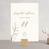 "Elysium" - Table Numbers in Linen by Design Lotus - Front