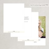 "Elysium" - Table Numbers in Linen by Design Lotus - Back of Card Options