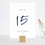 "Semi Formal" - Table Numbers in Navy by Kerry Doyle - Front