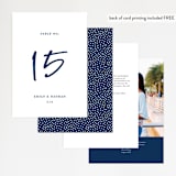 "Semi Formal" - Table Numbers in Navy by Kerry Doyle - Back of Card Options