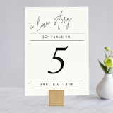"A Storybook Wedding" - Table Numbers in Blush by Katy Shen - Front