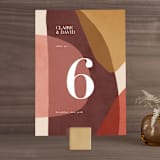 "Galeria" - Table Numbers in Autumn Desert by Kelly Schmidt - Front