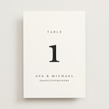 "Delicate" - Table Numbers in Obsidian by Jennifer Postorino - Front