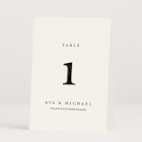 "Delicate" - Table Numbers in Obsidian by Jennifer Postorino - Folded