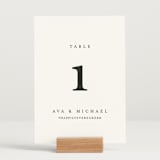 "Delicate" - Table Numbers in Obsidian by Jennifer Postorino - Displayed (stand not included)