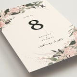 "Ivory Ring" - Table Numbers in Blush by Susan Moyal - Detail