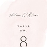 "Softly Layered" - Table Numbers in Blush by Everett Paper Goods - Detail