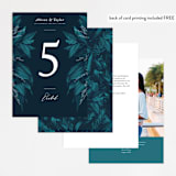 "Moonlit Garden" - Table Numbers in Twilight by GeekInk Design - Back of Card Options