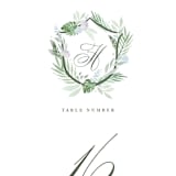"Botanical Seal" - Table Numbers in Pastel by Kristen Smith - Detail
