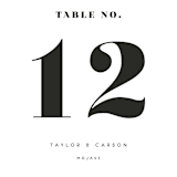 "Formation" - Table Numbers in Terracotta by Olivia Goree - Detail