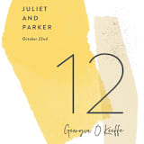 "Collage" - Table Numbers in Golden Rod by Ann Gardner - Detail