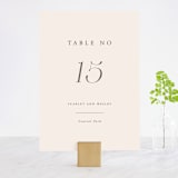 "Scarlet" - Table Numbers in Blush by Hooray Creative - Front
