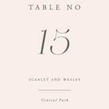 "Scarlet" - Table Numbers in Blush by Hooray Creative - Detail