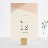 "Desert Wash" - Table Numbers in Peach by Amy Kross - Front