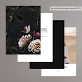 "Crazy in Love" - Table Numbers in Hot Pink by Design Lotus - Back of Card Options