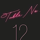 "Crazy in Love" - Table Numbers in Hot Pink by Design Lotus - Detail