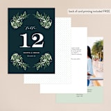 "Fresh Greenery" - Table Numbers in Mystic Forest by Jennifer Postorino - Back of Card Options