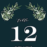 "Fresh Greenery" - Table Numbers in Mystic Forest by Jennifer Postorino - Detail