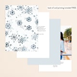 "Midnight Snowfall" - Table Numbers in Navy by Alethea and Ruth - Back of Card Options