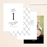 "Composure" - Table Numbers in Tuxedo by Jackie Mangiolino - Back of Card Options