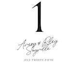 "Composure" - Table Numbers in Tuxedo by Jackie Mangiolino - Detail