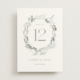 "Amorino" - Table Numbers in Sage by Petra Kern - Front