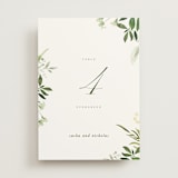 "Verdure" - Table Numbers in Garden by Leah Bisch - Front