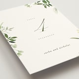 "Verdure" - Table Numbers in Garden by Leah Bisch - Detail