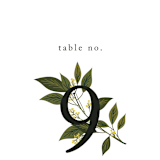 "Conservatory" - Table Numbers in Honeysuckle by Jennifer Postorino - Detail